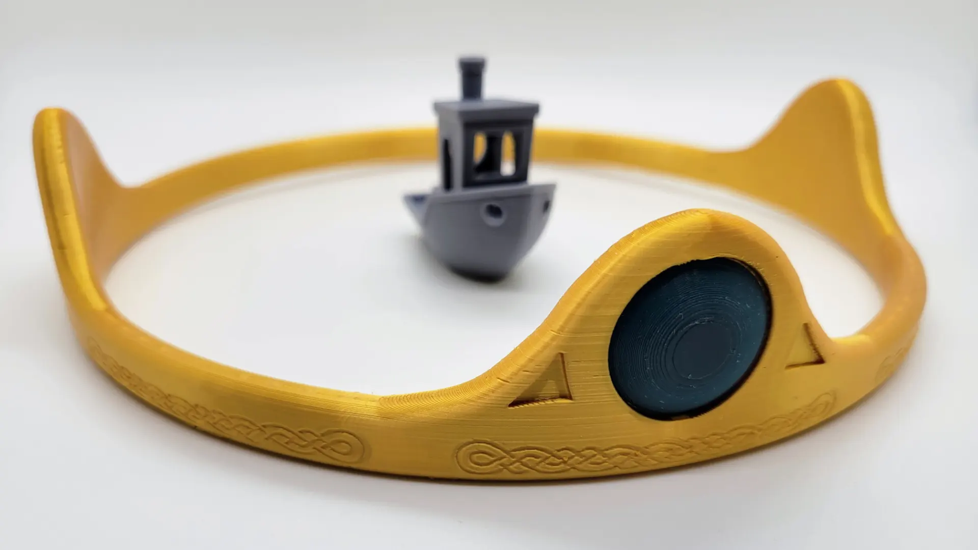 A render of a 3d printed crown in celtic style