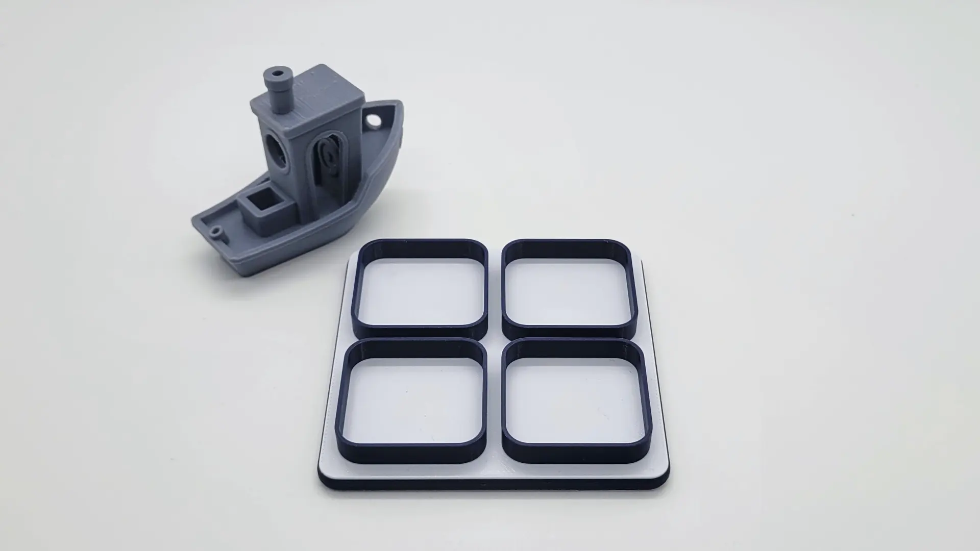 A render of a 3d printed magnetic customizable screw sorting pad