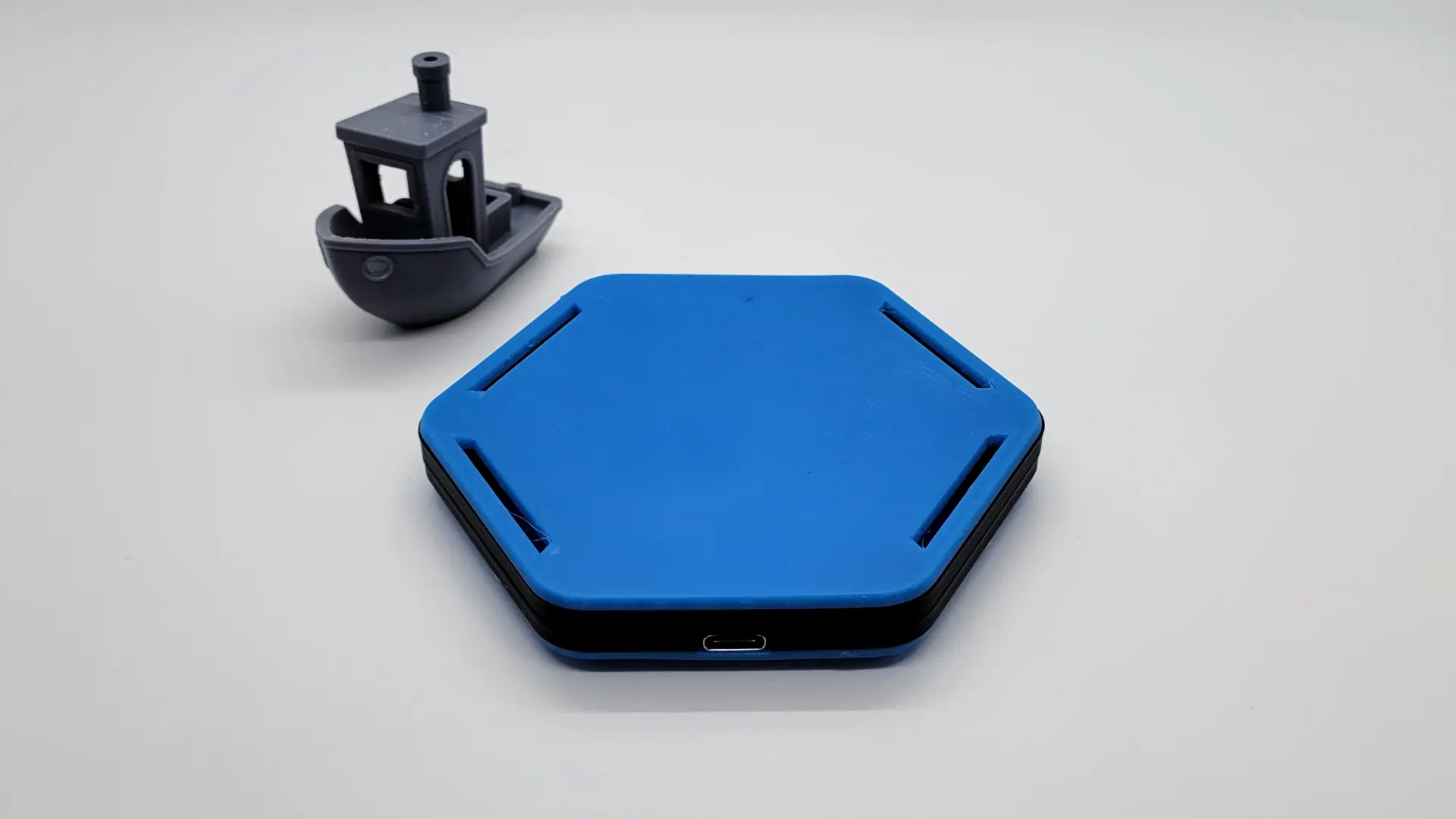 A render of a 3D printable DIY wireless charging pad