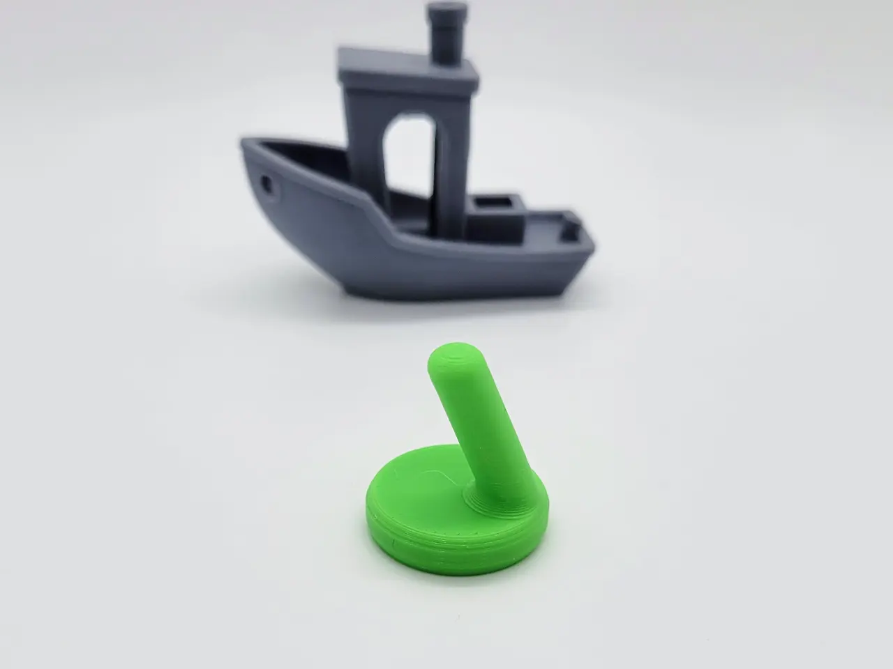 A render of a 3d printed magnetic hook