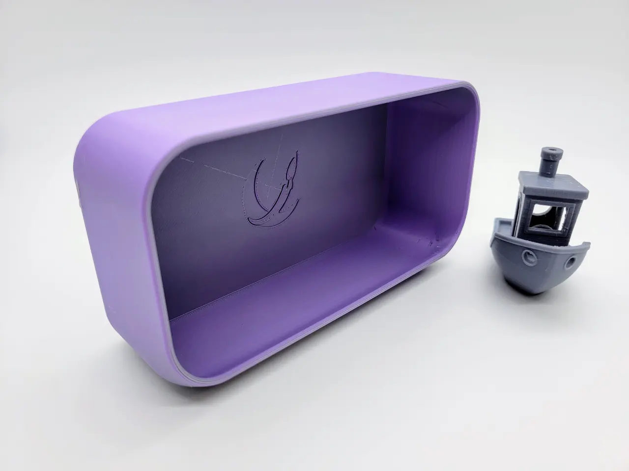 A render of a 3d printed magnetic bin