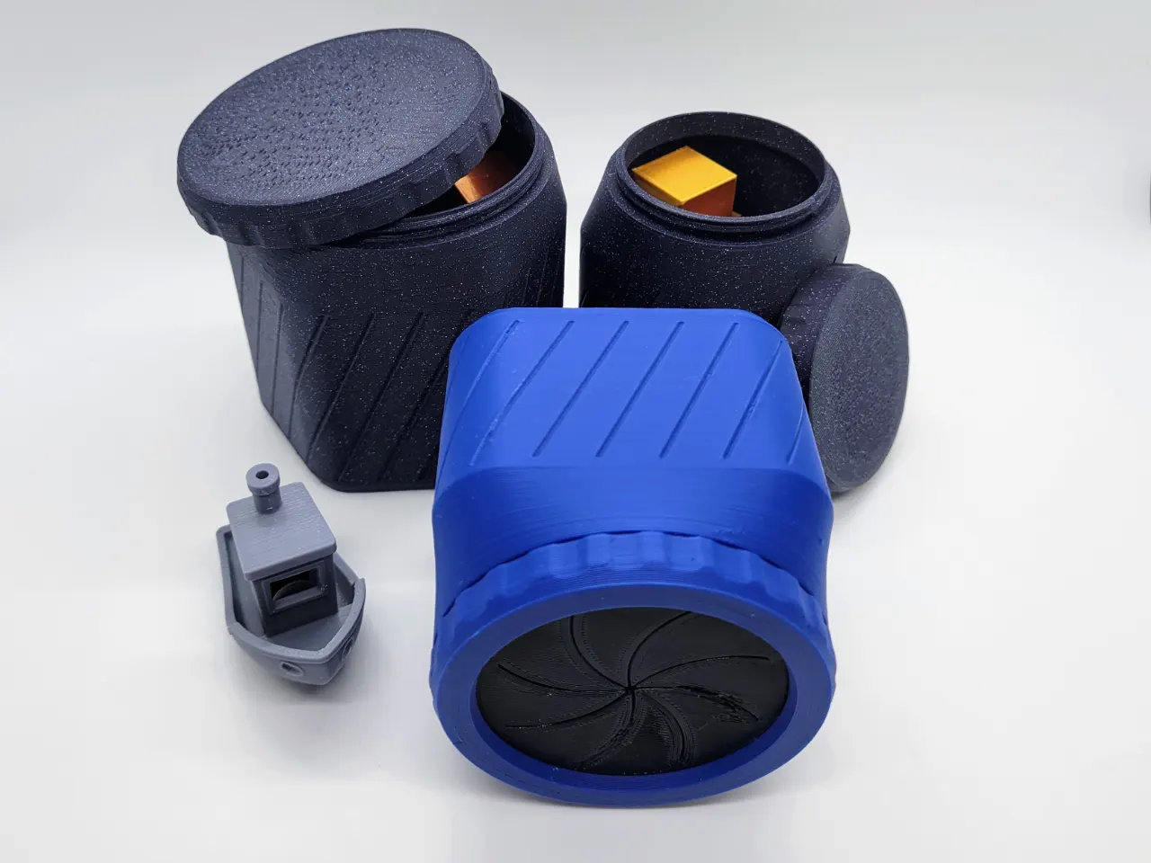 A render of a customizable 3d printed hexagon shaped pen holder