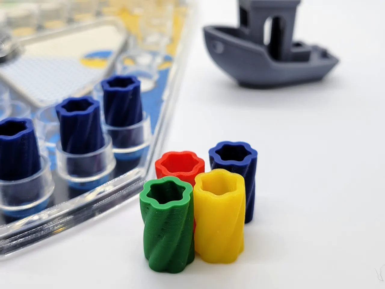 A render of a 3d printed customizable post