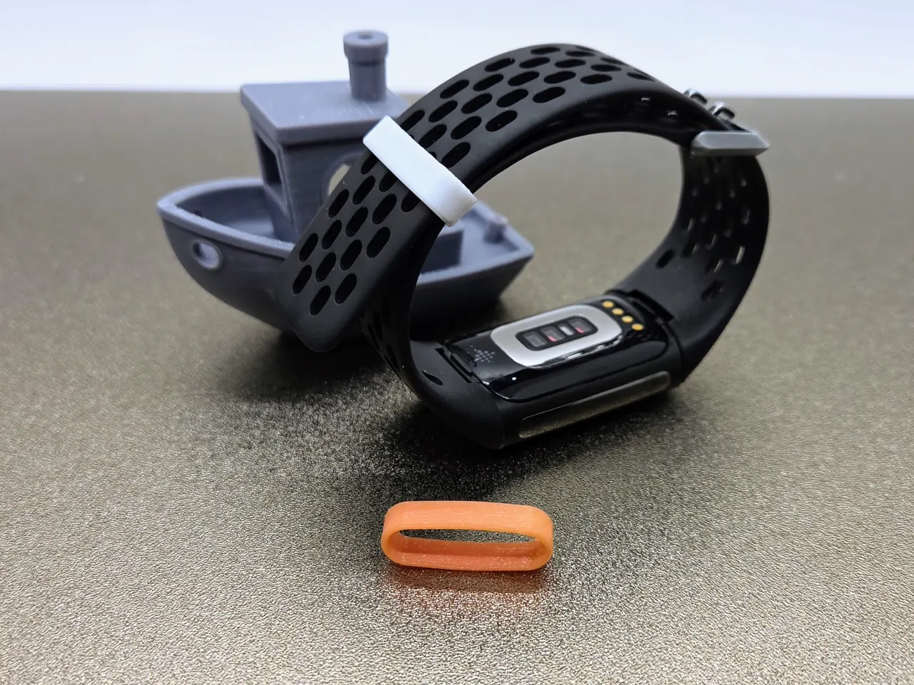 An image of a 3D printed replacement watch band keeper