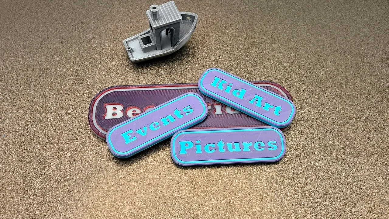 A render of a 3d printed customizable post