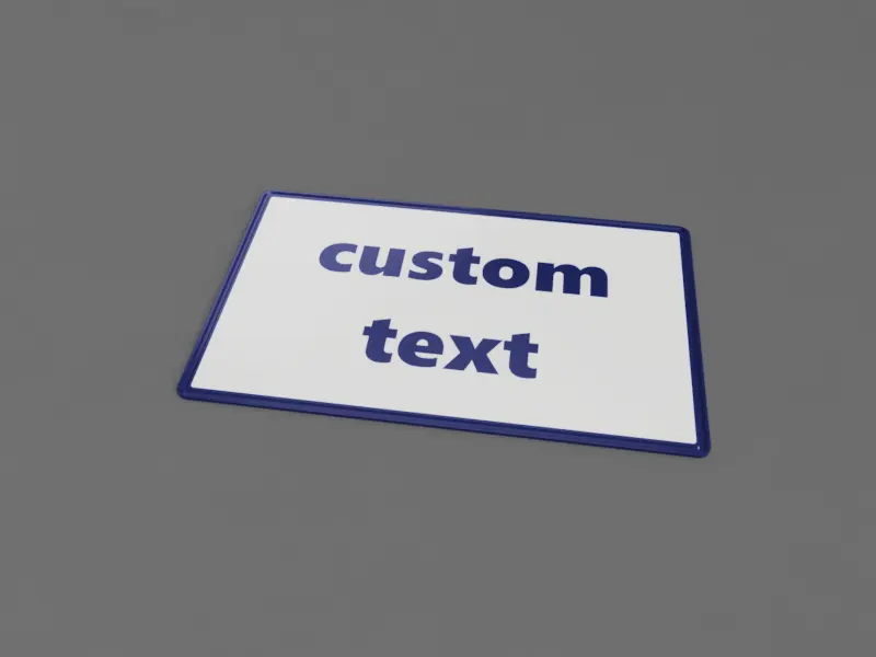 A render of a 3d printed customizable post