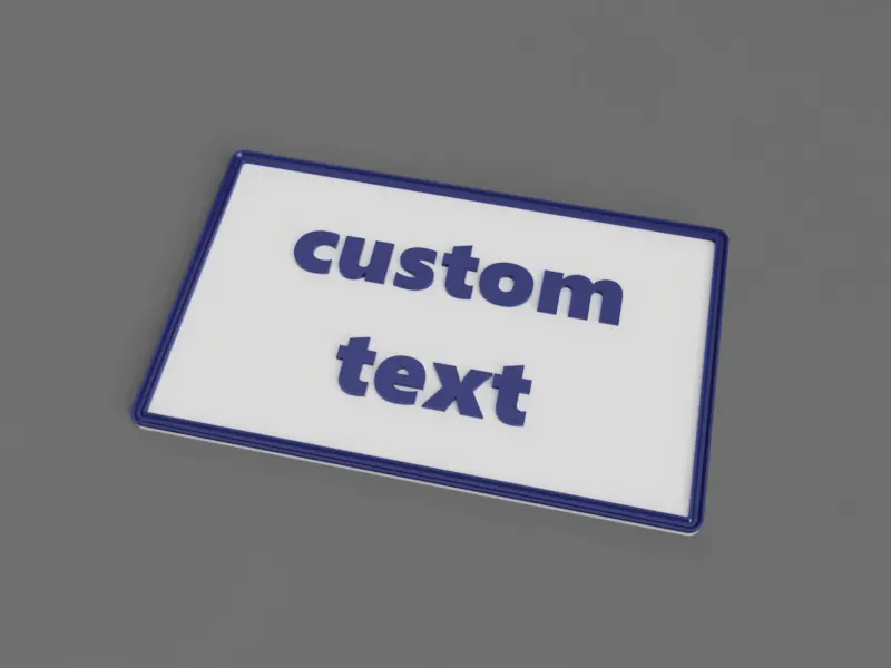 A render of a 3d printed customizable post