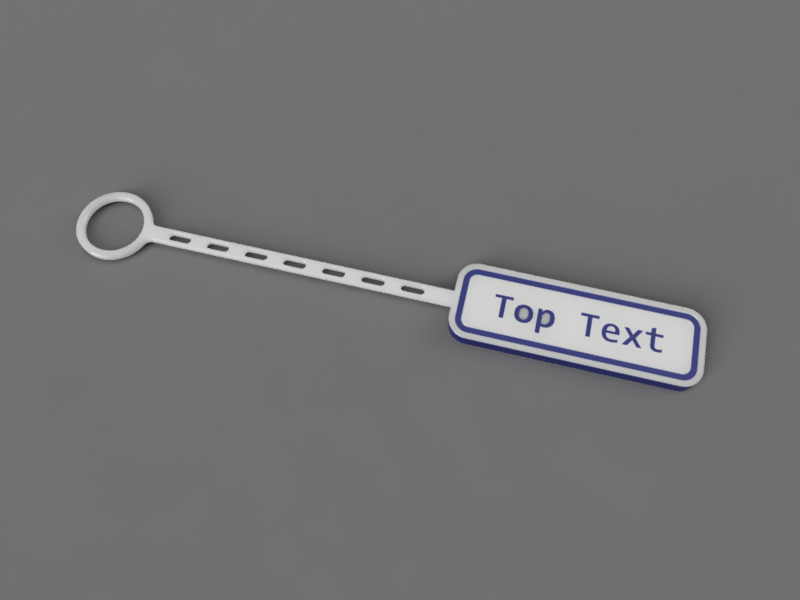 A render of a 3d printed customizable post