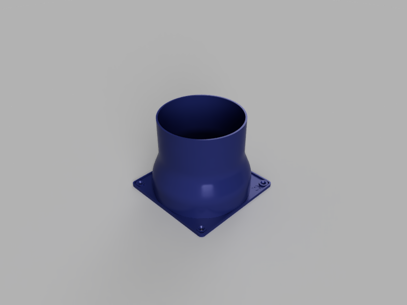 A render of a 3d printed customizable post