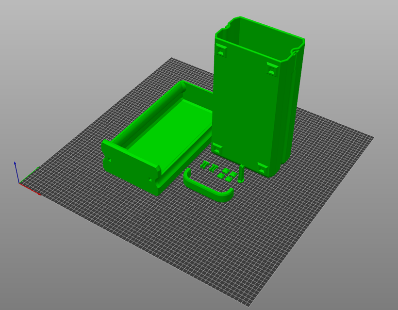 Recommended print orientation of the LinkStow drawer set