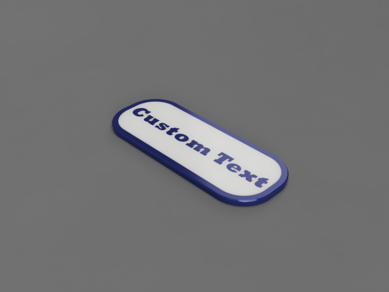A render of a 3d printed customizable post