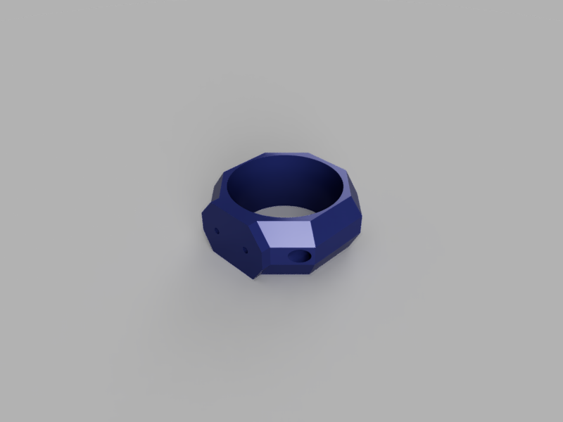 A render of a customizable 3d printed duct adapter