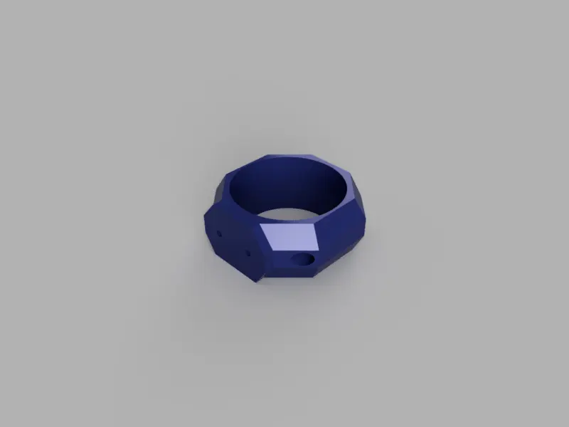 A render of a customizable 3d printed duct adapter