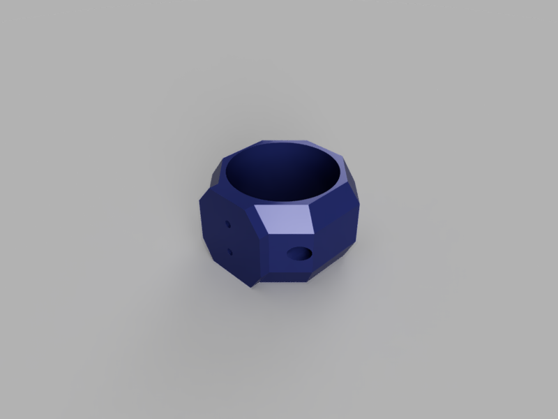 A render of a customizable 3d printed duct adapter