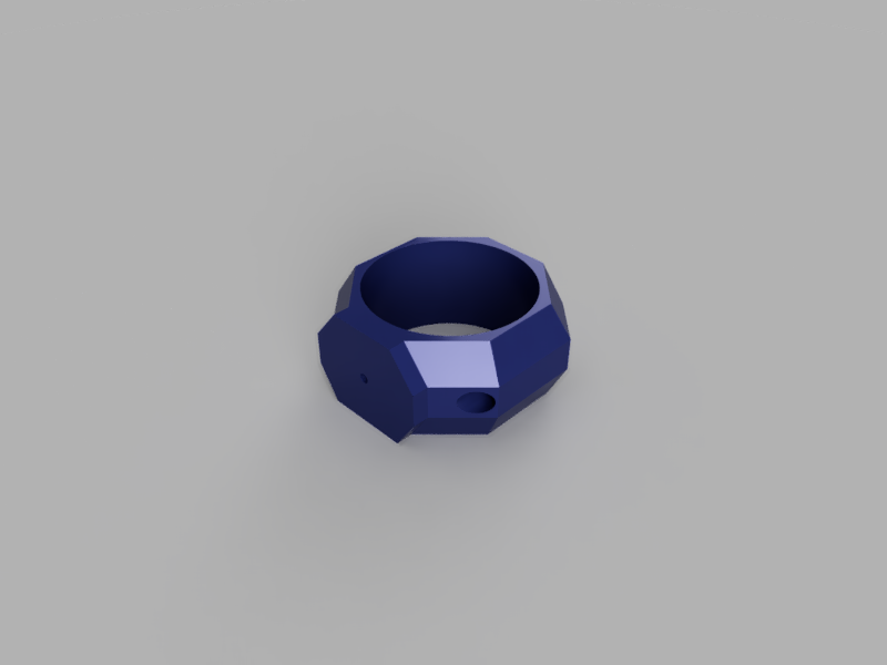 A render of a customizable 3d printed duct adapter