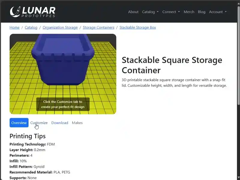 Stackable Box Demo