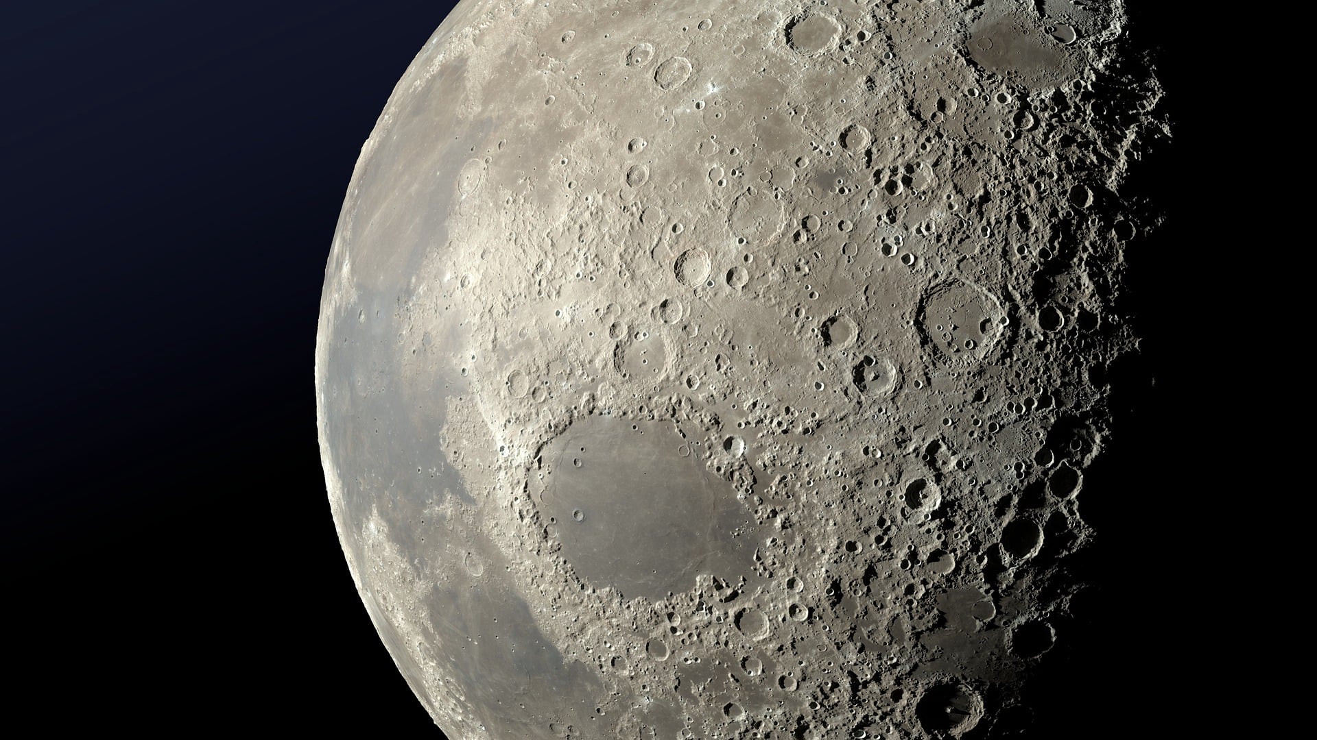 Image of the moon from space